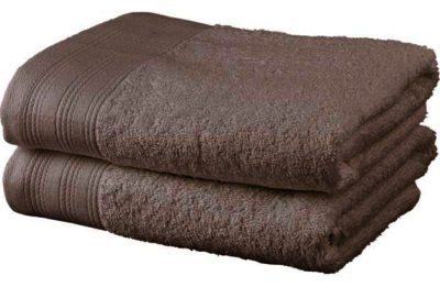 ColourMatch Pair of Hand Towels - Cafe Mocha